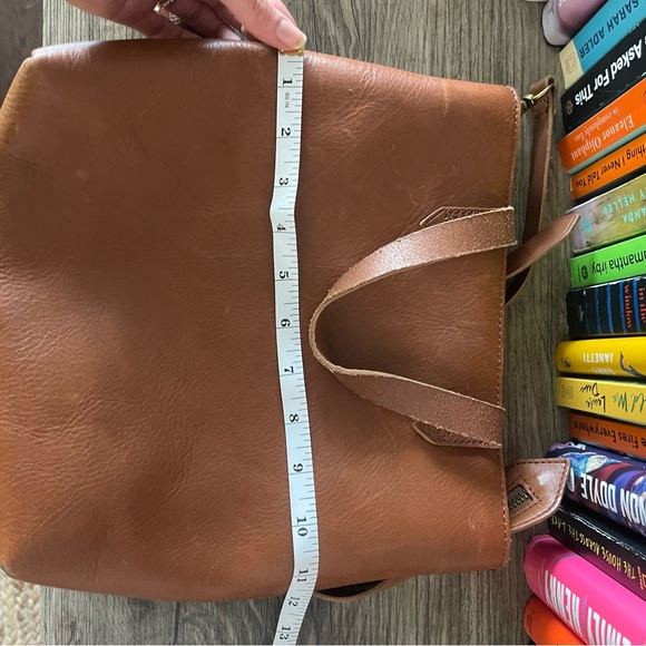 Madewell Tan Leather Tote Bag - Picture 6 of 7